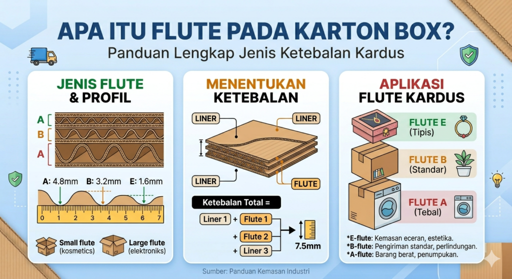 Apa Itu Flute pada Karton Box Panduan Lengkap Jenis Ketebalan Kardus