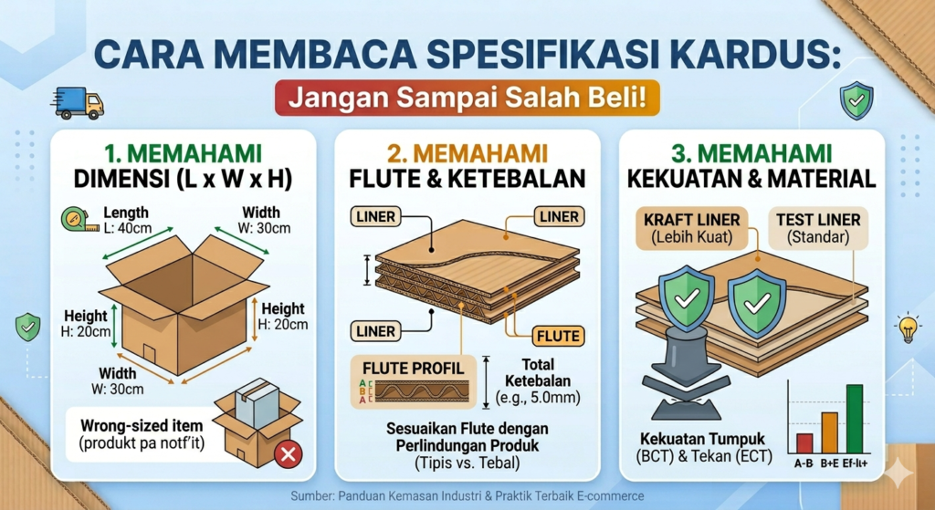 Cara Membaca Spesifikasi Kardus Jangan Sampai Salah Beli!